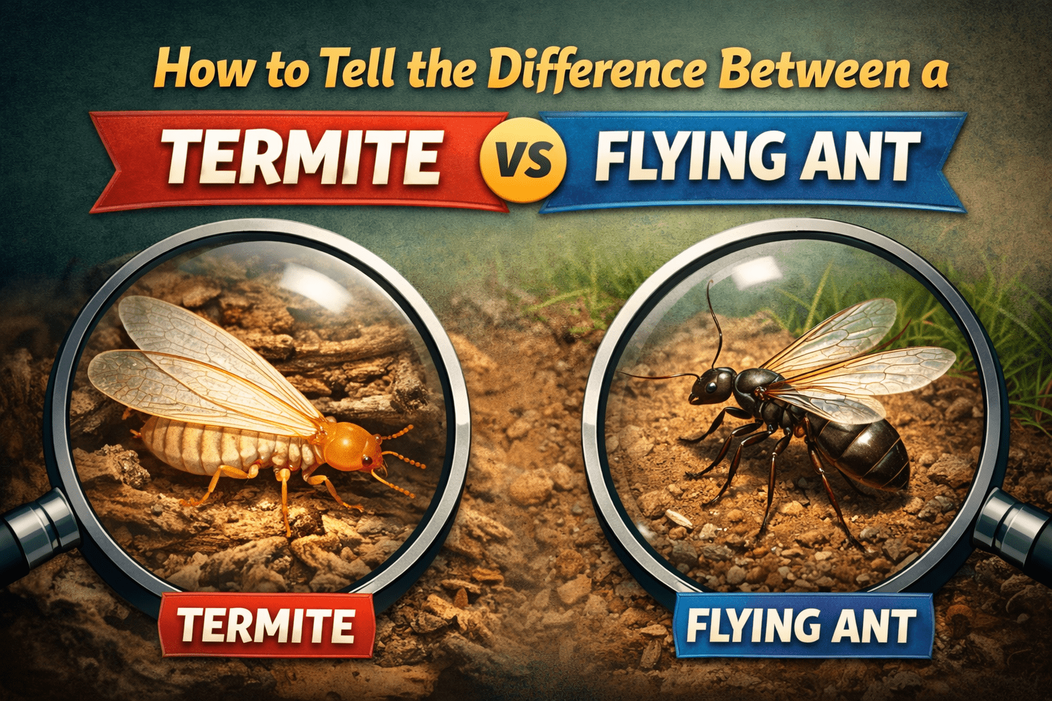 Difference Between a Termite and a Flying Ant